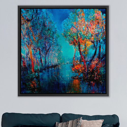 Trees by the River Printed Wall Art
