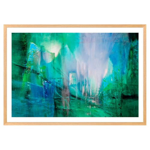 Keep up the Pace Green Printed Wall Art