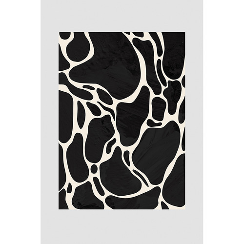 Grey Giraffe Printed Wall Art