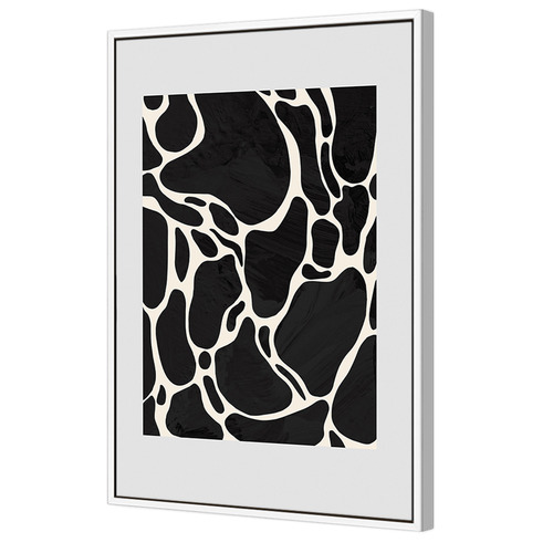 Grey Giraffe Printed Wall Art