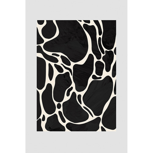 Grey Giraffe Printed Wall Art