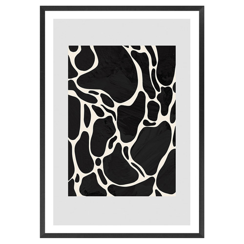 Grey Giraffe Printed Wall Art