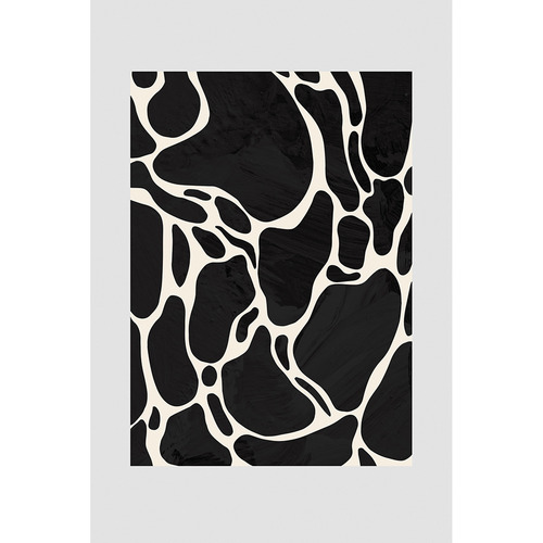 Grey Giraffe Printed Wall Art