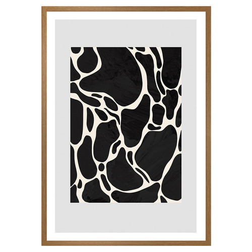 Grey Giraffe Printed Wall Art