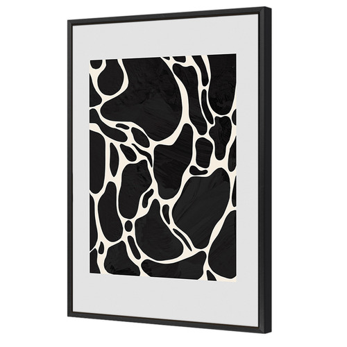 Grey Giraffe Printed Wall Art