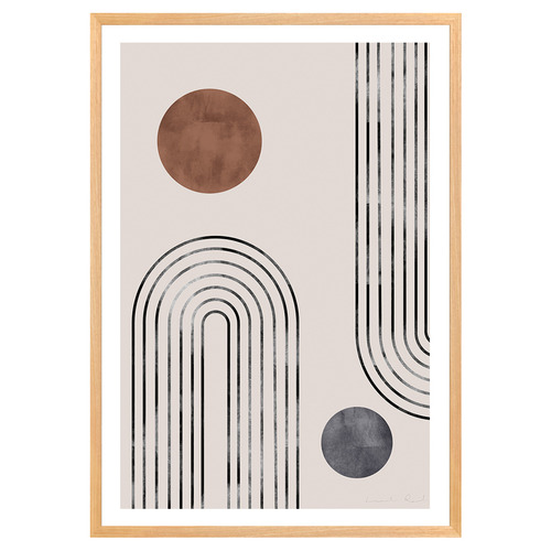 Arches & Buds Printed Wall Art