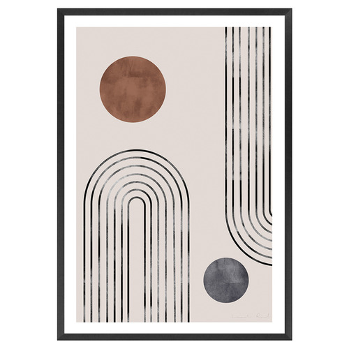 Arches & Buds Printed Wall Art