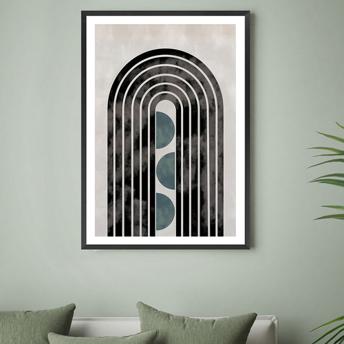 Green Arch Capsule I Printed Wall Art