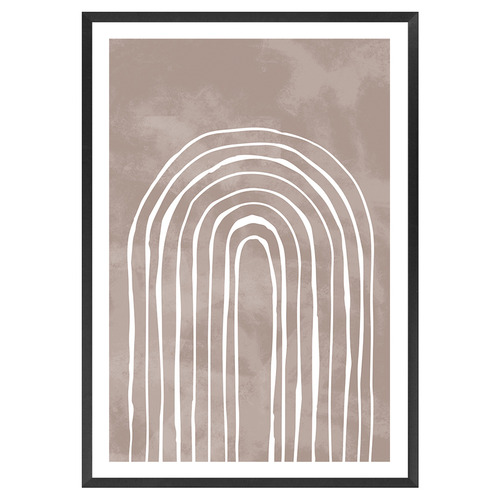 Arch One Way III White Printed Wall Art