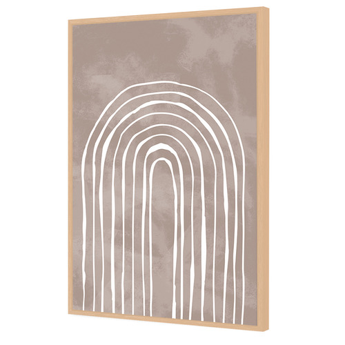 Arch One Way III White Printed Wall Art