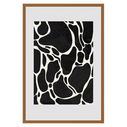 Grey Giraffe Printed Wall Art