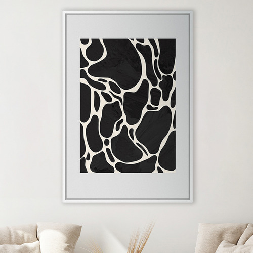 Grey Giraffe Printed Wall Art