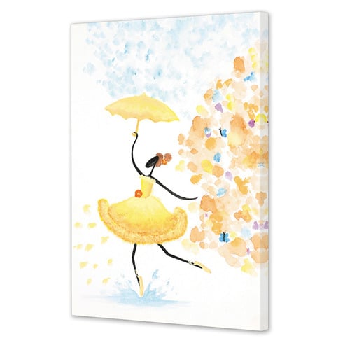 Yellow Singing in the Rain Printed Wall Art