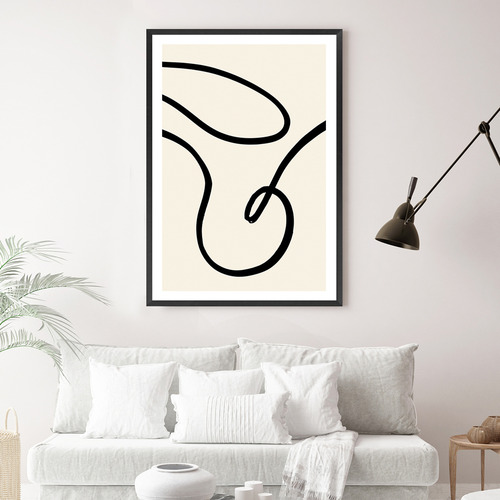 Black Lines II Printed Wall Art