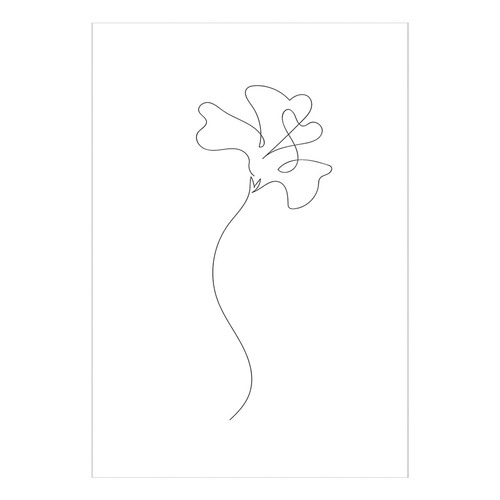 Flower Printed Wall Art