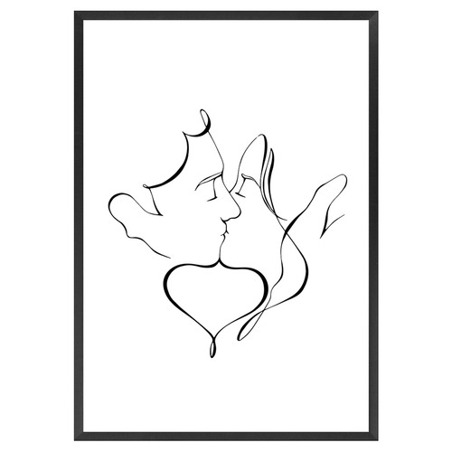 The Kiss Printed Wall Art