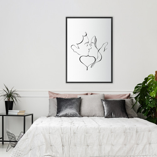 The Kiss Printed Wall Art