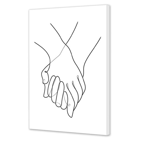 Holding Hands Printed Wall Art