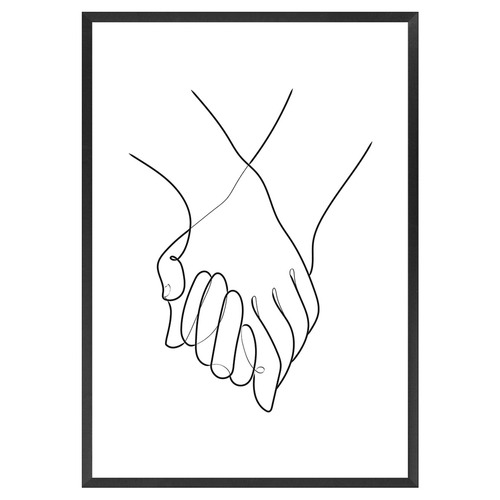 Holding Hands Printed Wall Art