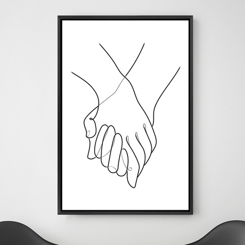 Holding Hands Printed Wall Art
