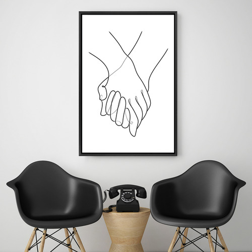 Holding Hands Printed Wall Art