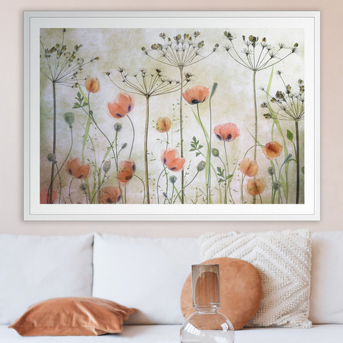 Poppy Meadow Printed Wall Art