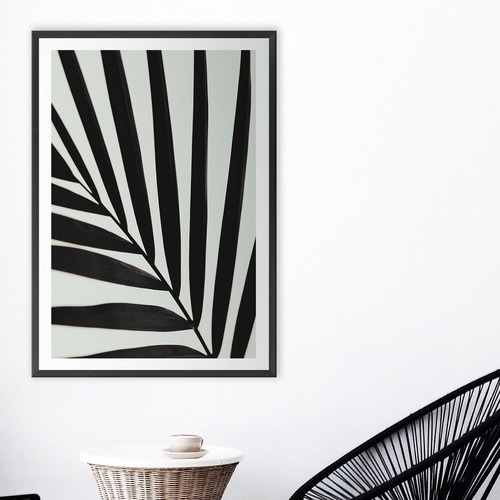 Graphic Palm Leaf I Printed Wall Art