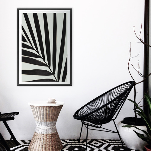 Graphic Palm Leaf I Printed Wall Art