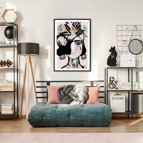 Pastel Frida Printed Wall Art