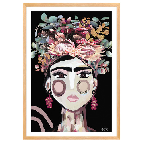 Black Australiana Frida Printed Wall Art