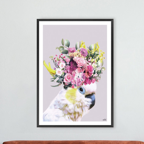 Pretty Cockatoo Printed Wall Art