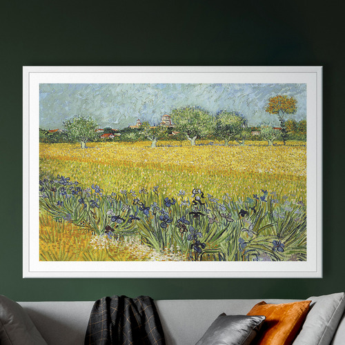 Field with Flowers near Arles Printed Wall Art