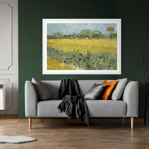Field with Flowers near Arles Printed Wall Art