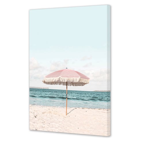 Pink Umbrella Printed Wall Art