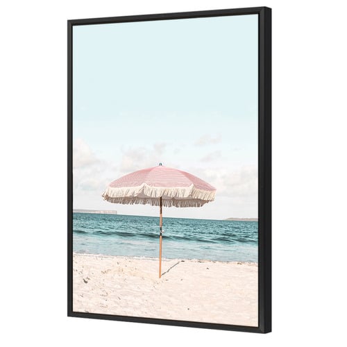 Pink Umbrella Printed Wall Art