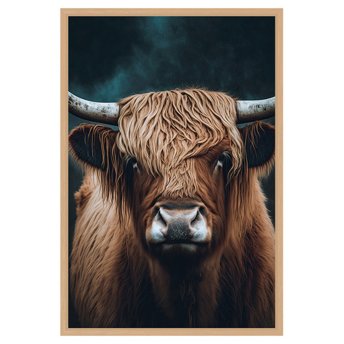 Highland Cow Printed Wall Art