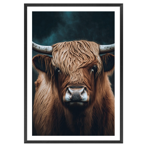 Highland Cow Printed Wall Art