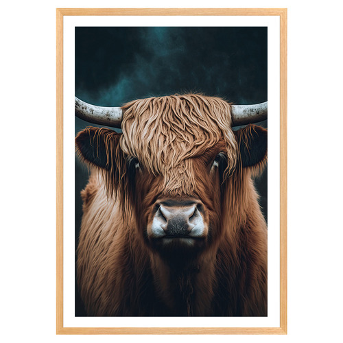 Highland Cow Printed Wall Art