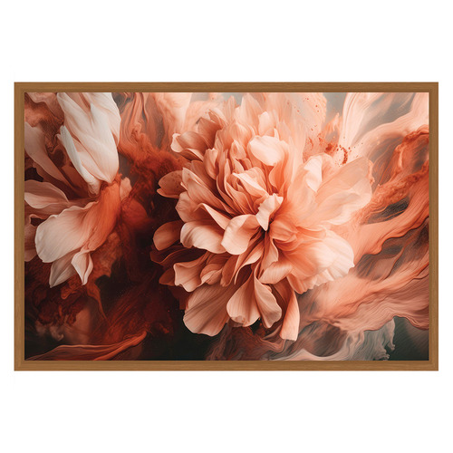 Splashed Peony Printed Wall Art