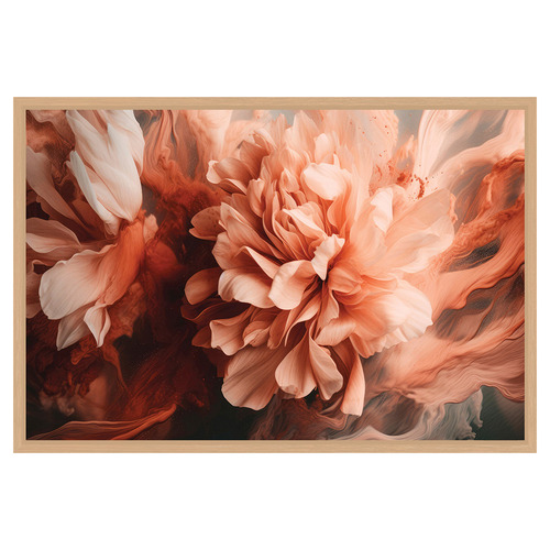 Splashed Peony Printed Wall Art