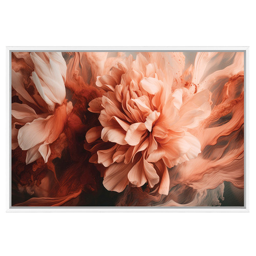 Splashed Peony Printed Wall Art