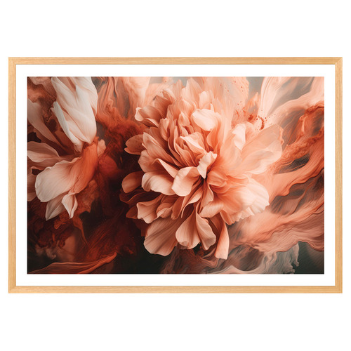 Splashed Peony Printed Wall Art
