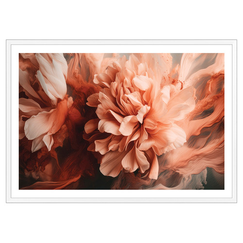 Splashed Peony Printed Wall Art