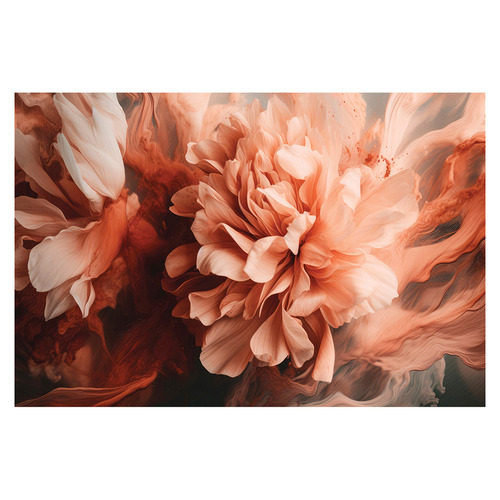 Splashed Peony Printed Wall Art