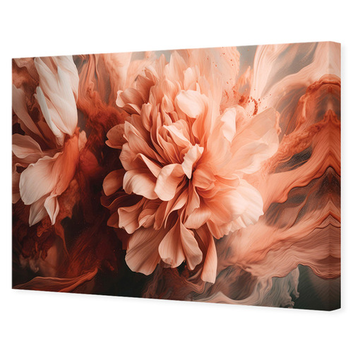 Splashed Peony Printed Wall Art