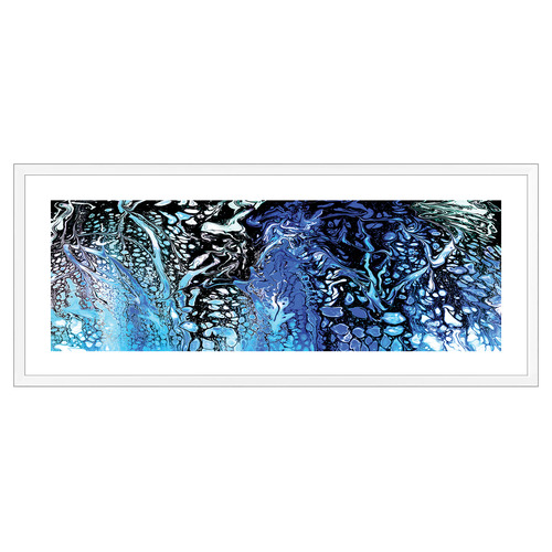 Fire Cracking Cobalt Printed Wall Art