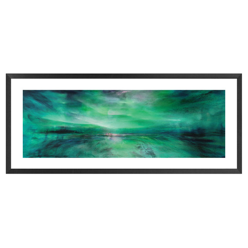 Southern Lights Green Printed Wall Art