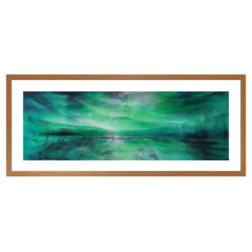 Southern Lights Green Printed Wall Art