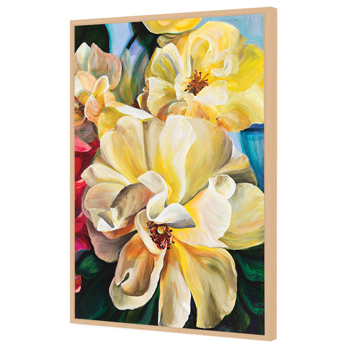 Golden Roses Printed Wall Art