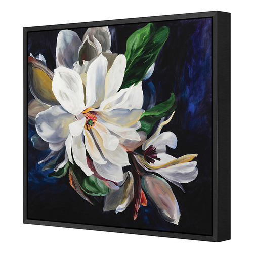 Magnolia on Blue Printed Wall Art